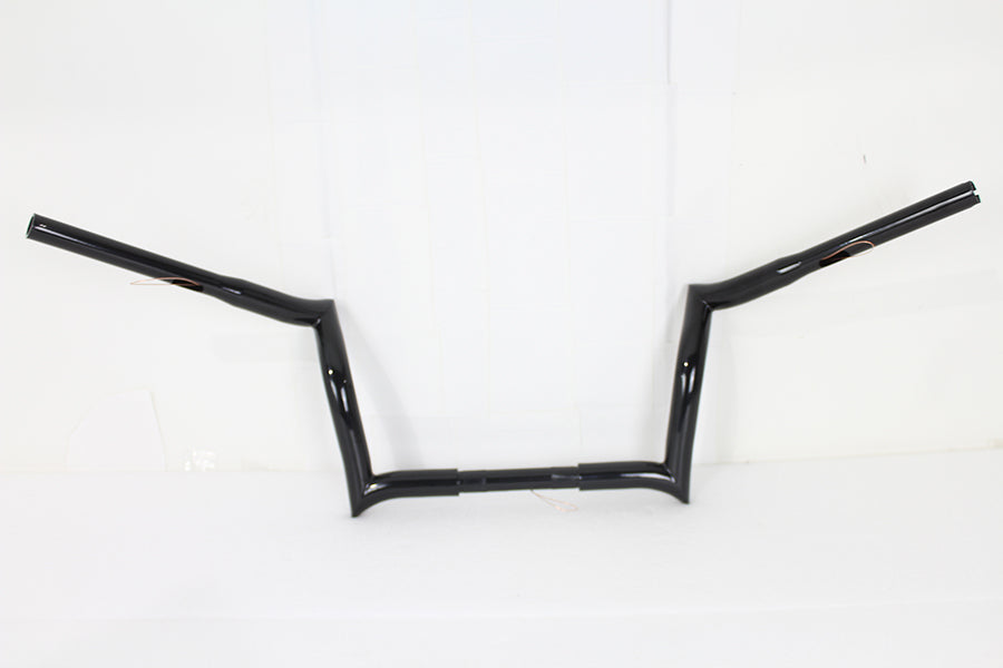 10 inch Z-Bar Handlebar without Indents Black