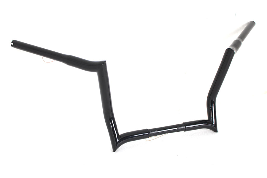 12 inch Z-Bar Handlebar without Indents Black
