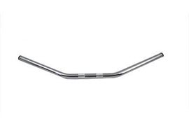 Flat 1 inch Drag Handlebar with Indents Chrome