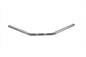 Flat 1 inch Drag Handlebar with Indents Chrome