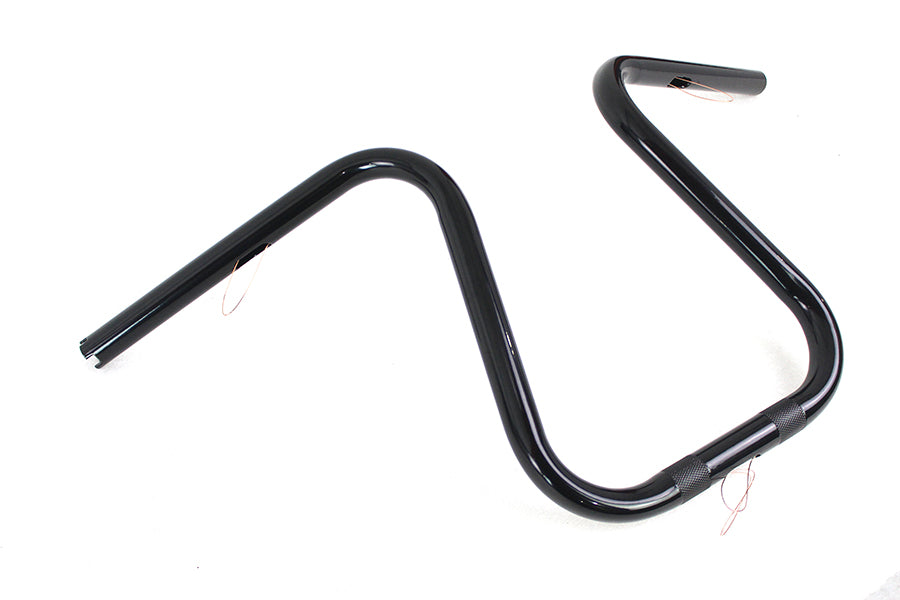 Black 1 inch Loopy Handlebar with Indents