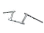 6 inch Z-Bar Racing Handlebar with Indents Chrome