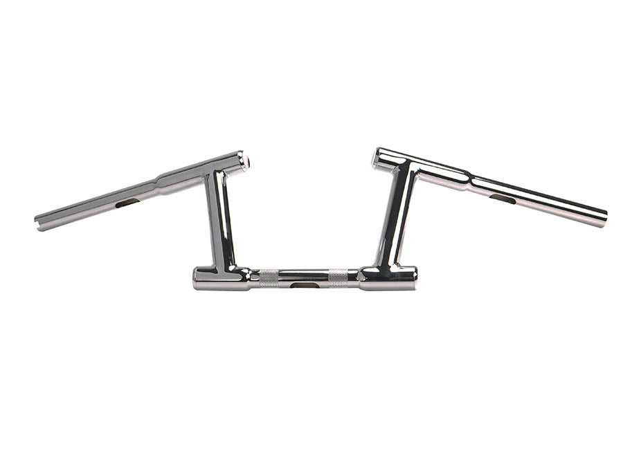 6 inch Z-Bar Racing Handlebar with Indents Chrome