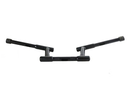6 inch Z-Bar Racing Handlebar with Indents Black