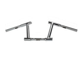 8 inch Z-Bar Racing Handlebar with Indents Chrome