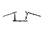 8 inch Z-Bar Racing Handlebar with Indents Chrome