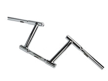 Load image into Gallery viewer, 8 inch Z-Bar Racing Handlebar with Indents Chrome