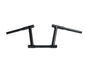 8 inch Z-Bar Racing Handlebar with Indents Black