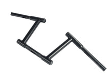 Load image into Gallery viewer, 8 inch Z-Bar Racing Handlebar with Indents Black