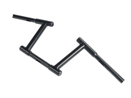 8 inch Z-Bar Racing Handlebar with Indents Black