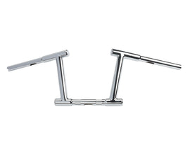 10 inch Z-Bar Racing Handlebar with Indents Chrome