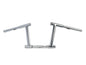 10 inch Z-Bar Racing Handlebar with Indents Chrome