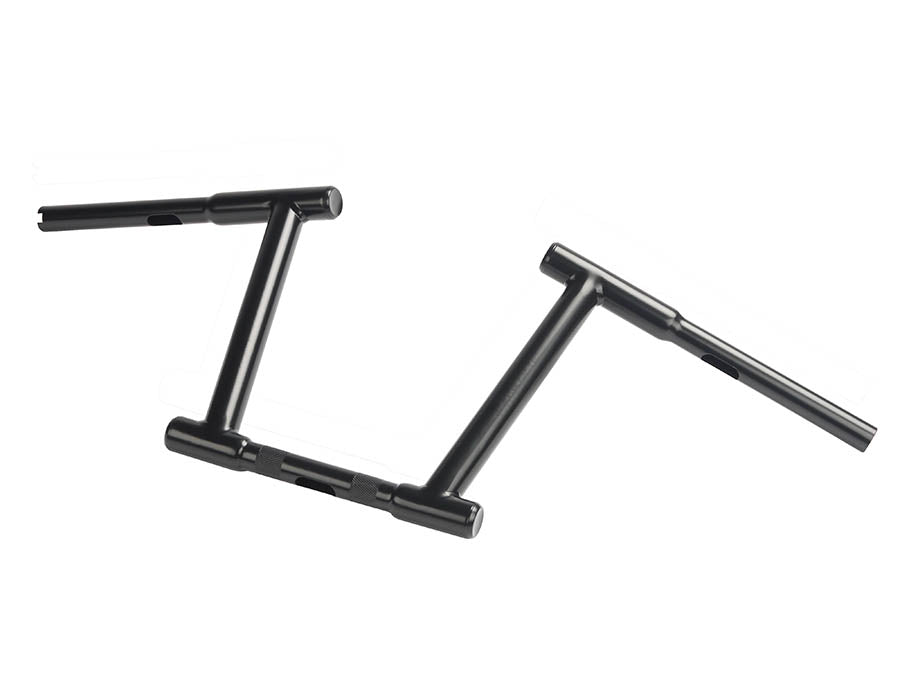 10 inch Z-Bar Racing Handlebar with Indents Black