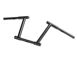 10 inch Z-Bar Racing Handlebar with Indents Black