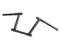 10 inch Z-Bar Racing Handlebar with Indents Black