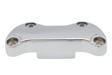Load image into Gallery viewer, Chrome Smooth Handlebar Clamp Cover with Skirt