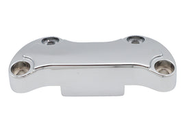 Chrome Smooth Handlebar Clamp Cover with Skirt