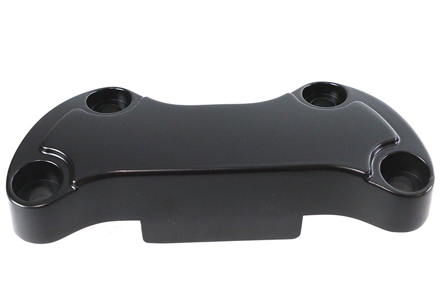 Black Smooth Handlebar Clamp Cover with Skirt