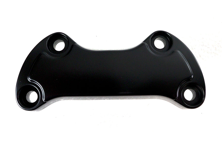 Black Smooth Handlebar Clamp Cover with Skirt