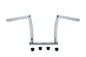 11 inch Chrome ChiZeled Z-Bar Handlebar with Indents