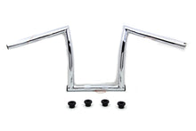 Load image into Gallery viewer, 11 inch Chrome ChiZeled Z-Bar Handlebar with Indents