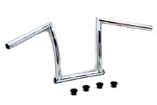 Load image into Gallery viewer, 11 inch Chrome ChiZeled Z-Bar Handlebar with Indents