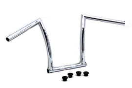 13 inch Chrome ChiZeled Z-Bar Handlebar with Indents