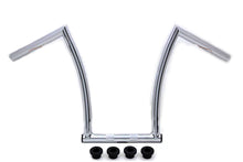 Load image into Gallery viewer, 15 inch Chrome ChiZeled Z-Bar Handlebar with Indents