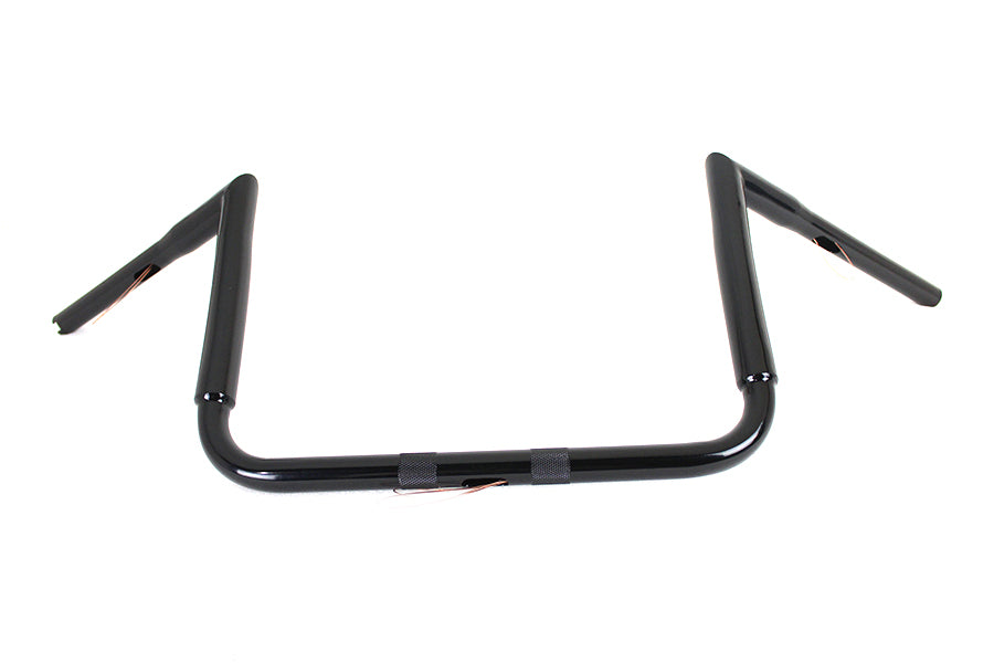 12 inch Black ChiZeled Z-Bar Handlebar without Indents