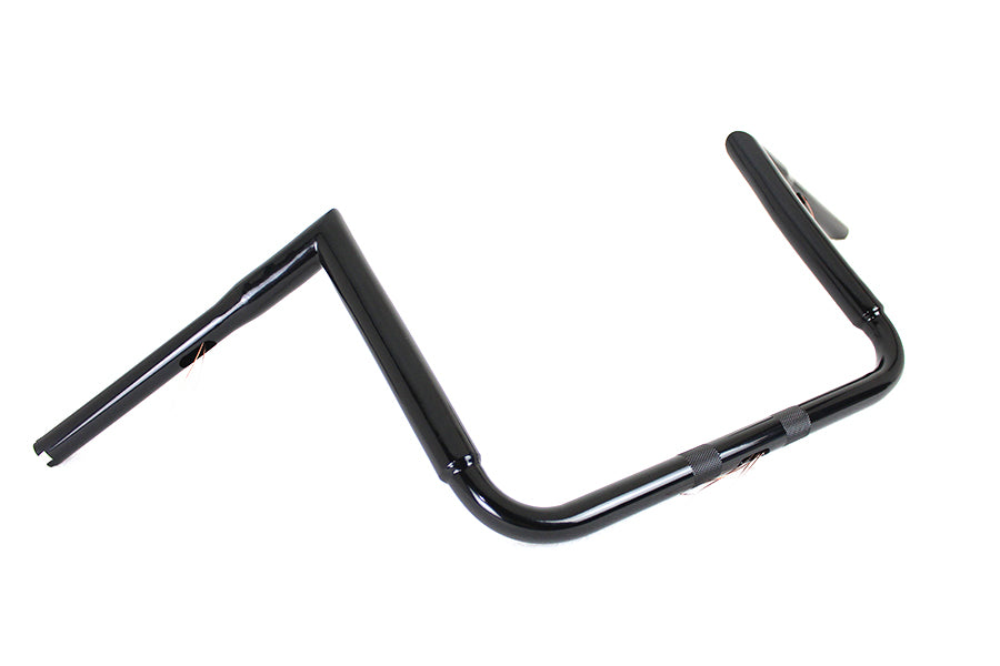 12 inch Black ChiZeled Z-Bar Handlebar without Indents