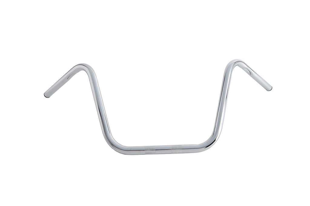 12 inch Ape Hanger Handlebars with Indents Chrome