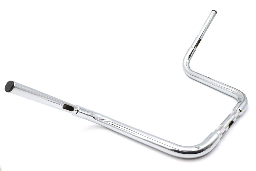 12-1/2 inch Buffalo Ape Hanger Handlebar with Indents Chrome