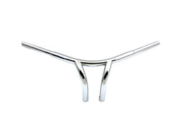 8-1/2 inch Curved Riser Bar Handlebar with Indents
