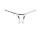 8-1/2 inch Curved Riser Bar Handlebar with Indents