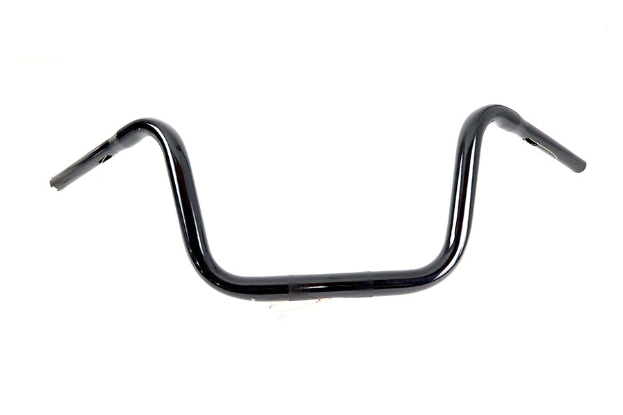 10 inch Mini Ape Hanger Handlebar with Indents Black