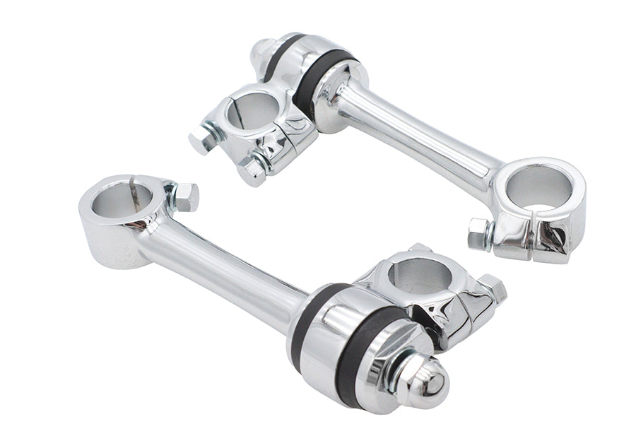Chrome Replica 5-1/2 inch Flander Riser Set