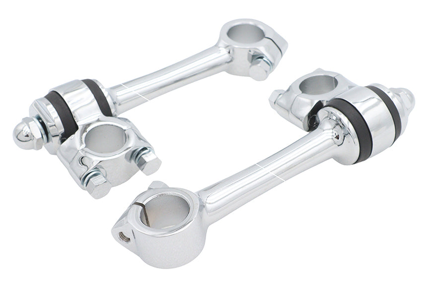 Chrome Replica 5-1/2 inch Flander Riser Set