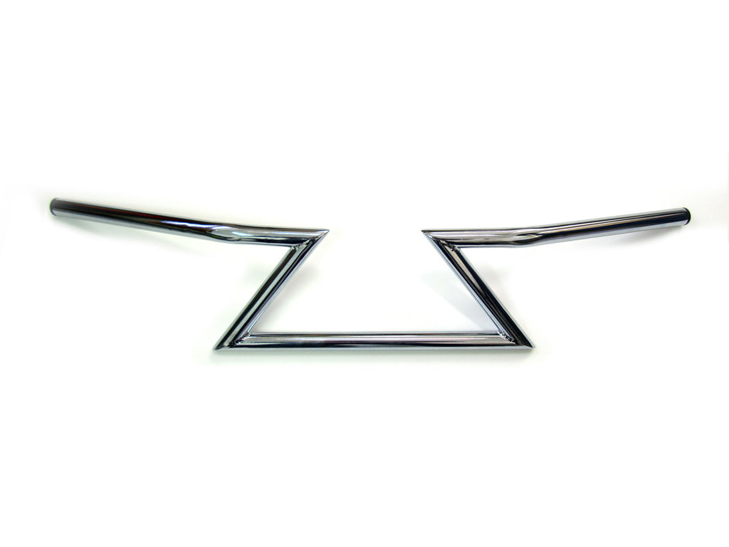 Chrome 6 inch Z Handlebars without Indents