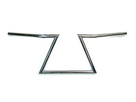 10 inch Z Handlebars Chrome without Indents