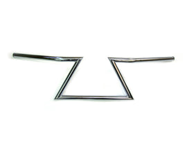 8 inch Z Handlebars Chrome without Indents