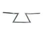 8 inch Z Handlebars Chrome without Indents