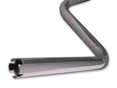 9-1/4 inch Replica Handlebars Chrome