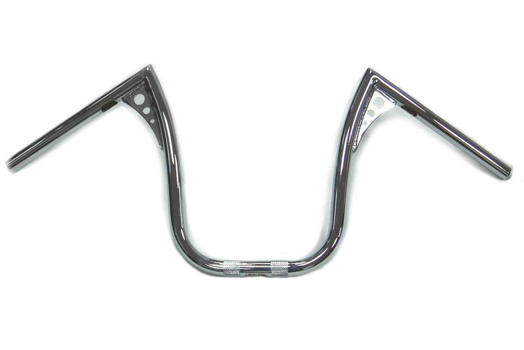 15 inch Chrome Z-Bar Handlebar with Wiring Slots