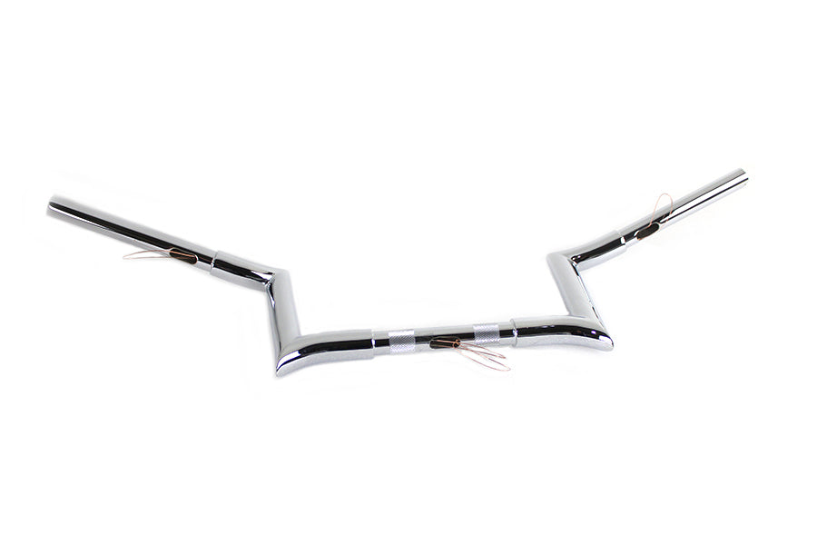 8 inch Chrome Z-Bar Handlebar with Indents