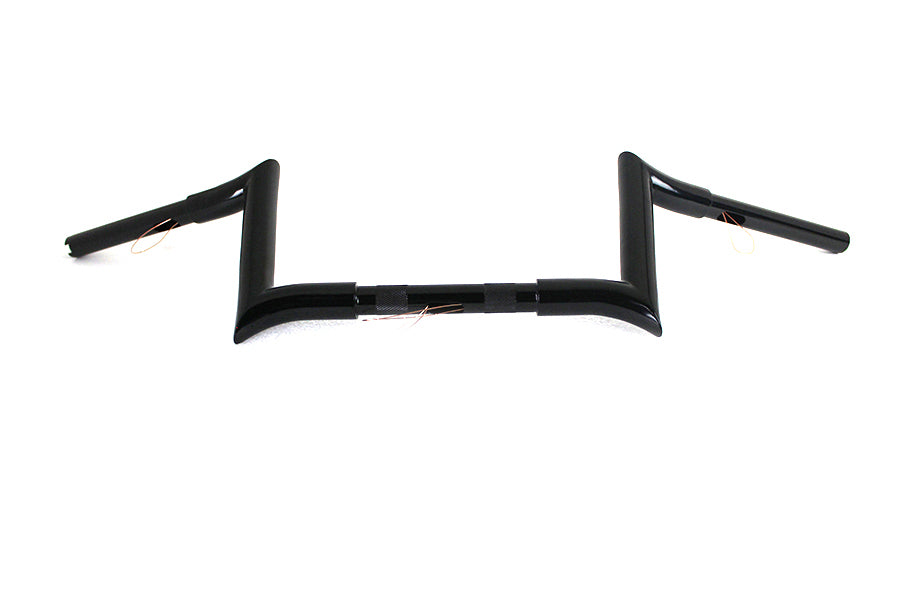 8 inch Black Z-Bar Handlebar with Indents