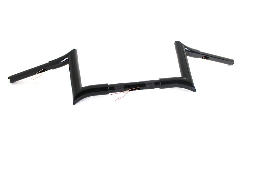 8 inch Black Z-Bar Handlebar with Indents