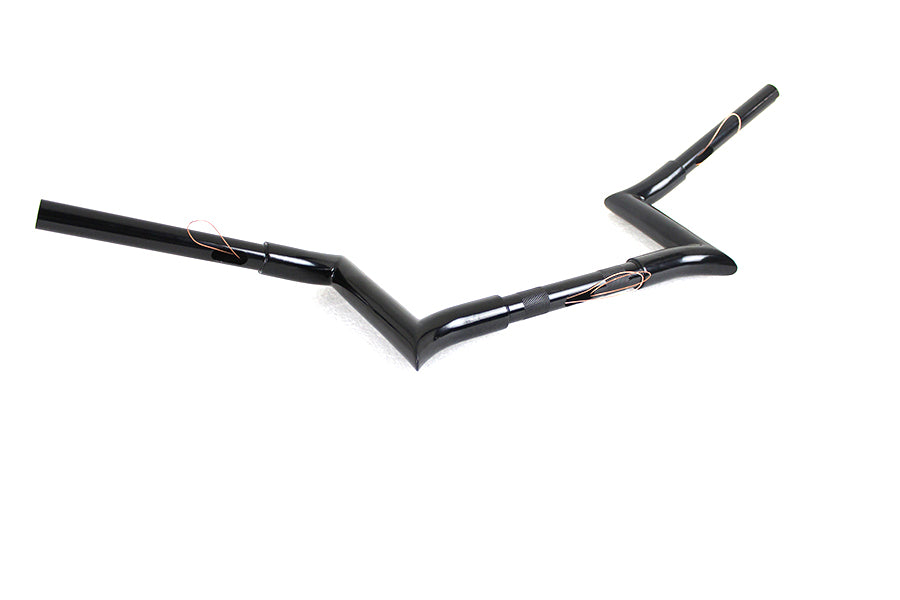 8 inch Black Z-Bar Handlebar with Indents