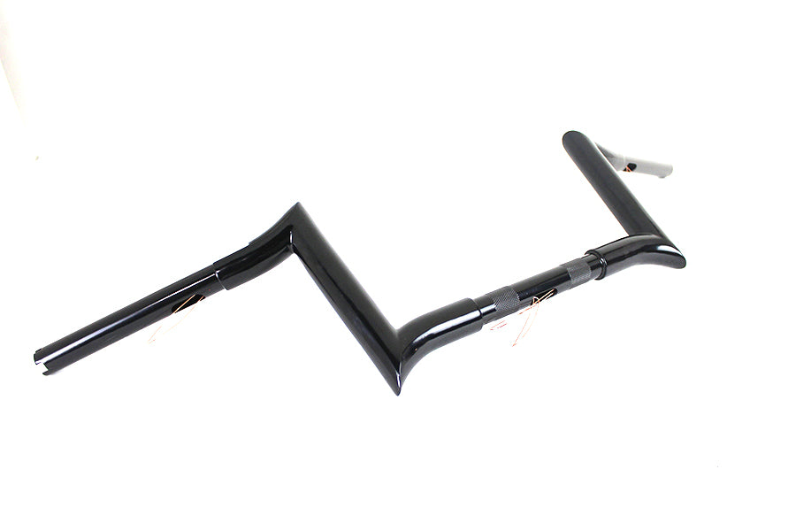 8 inch Black Z-Bar Handlebar with Indents