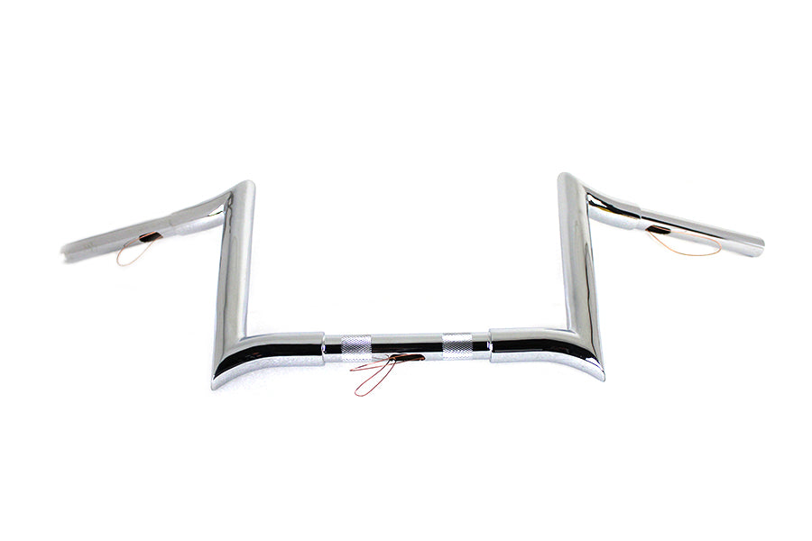 10 inch Chrome Z-Bar Handlebar with Indents