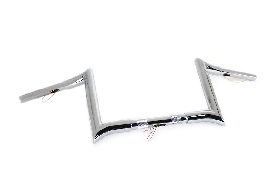 10 inch Chrome Z-Bar Handlebar with Indents